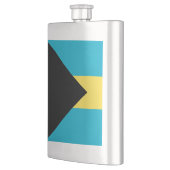 Bahamas-Flagge Flachmann (Links)
