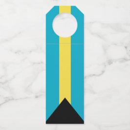 Bahamas-Flagge Flaschenanhänger