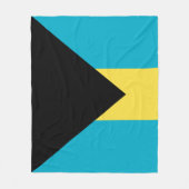 Bahamas-Flagge Fleecedecke (Vorderseite)