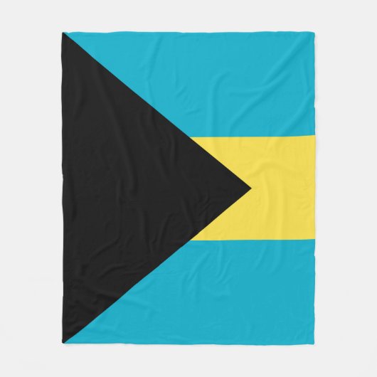 Bahamas-Flagge Fleecedecke (Vorderseite)