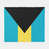 Bahamas-Flagge Fleecedecke (Vorderseite (Horizontal))