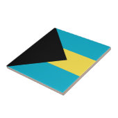 Bahamas-Flagge Fliese (Seite)