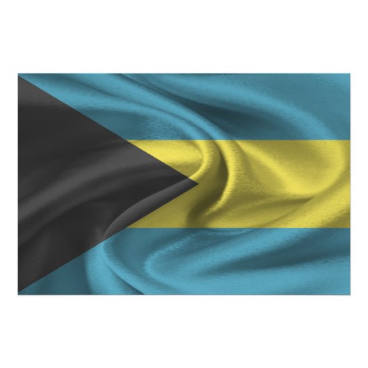 Bahamas-Flagge Fotodruck (Vorne)