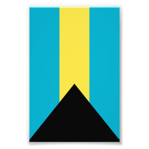 Bahamas-Flagge Fotodruck