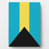 Bahamas-Flagge Fotoplatte (Vorderseite)