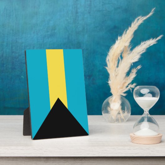 Bahamas-Flagge Fotoplatte (Seite)