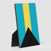 Bahamas-Flagge Fotoplatte (Seite)
