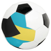 Bahamas-Flagge Fußball (Dreiviertel)