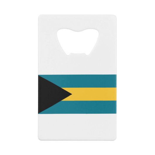Bahamas-Flagge Geldbeutel Flaschenöffner (Vorderseite)