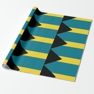 Bahamas-Flagge gemustert Geschenkpapier