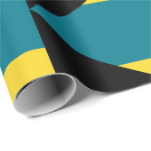 Bahamas-Flagge gemustert Geschenkpapier (Rolleneckpunkt)