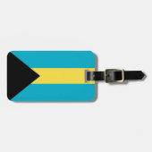 Bahamas-Flagge Gepäckanhänger (Vorderseite horizontal)