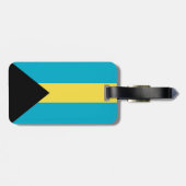 Bahamas-Flagge Gepäckanhänger (Rückseite horizontal)