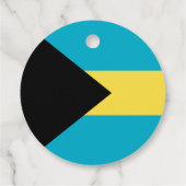 Bahamas-Flagge Geschenkanhänger (Rückseite)