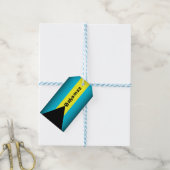 Bahamas-Flagge Geschenkanhänger (Mit Garn)