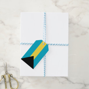 Bahamas-Flagge Geschenkanhänger