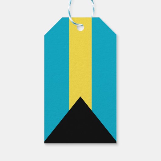 Bahamas-Flagge Geschenkanhänger (Rückseite)