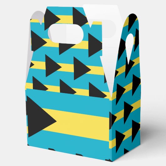 Bahamas-Flagge Geschenkschachtel (Geöffnet)