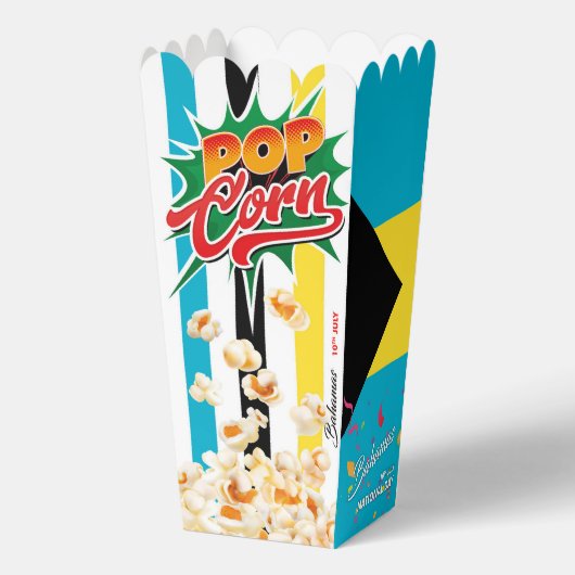 Bahamas-Flagge Geschenkschachtel (Rückseite)