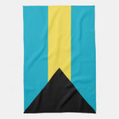 Bahamas-Flagge Geschirrtuch (Vertikal)