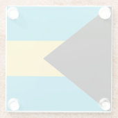 Bahamas-Flagge Glasuntersetzer (Rückseite)
