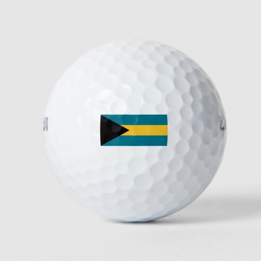 Bahamas-Flagge Golfball (Vorderseite)