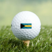 Bahamas-Flagge Golfball (Insitu T-Shirt)