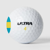 Bahamas-Flagge Golfball (Logo)