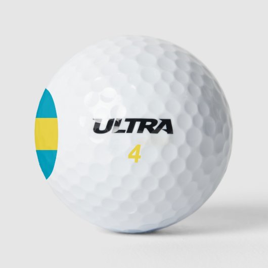 Bahamas-Flagge Golfball (Logo)