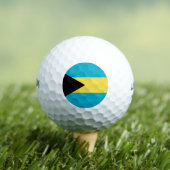 Bahamas-Flagge Golfball (Insitu T-Shirt)