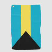 Bahamas-Flagge Golfhandtuch (Vorderseite)