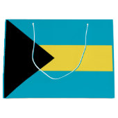 Bahamas-Flagge Große Geschenktüte (Vorderseite)