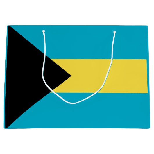Bahamas-Flagge Große Geschenktüte (Vorderseite)