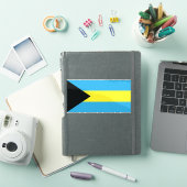 Bahamas-Flagge in Blau, Schwarz und Gelb Aufkleber (iPad Hülle)