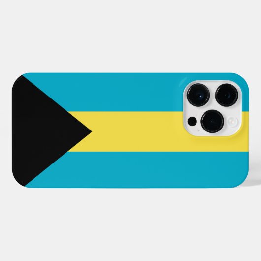 Bahamas-Flagge iPhone Hülle (Rückseite (Horizontal))