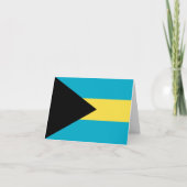 Bahamas-Flagge Karte (Vorderseite)
