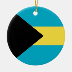 Bahamas-Flagge Keramik Ornament