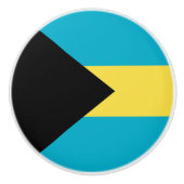 Bahamas-Flagge Keramikknauf (Vorderseite)