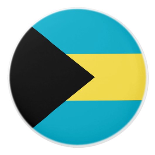 Bahamas-Flagge Keramikknauf (Vorderseite)