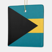 Bahamas-Flagge Keramikornament (Links)
