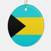 Bahamas-Flagge Keramikornament (Links)