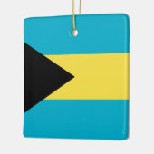 Bahamas-Flagge Keramikornament (Links)