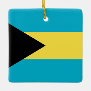 Bahamas-Flagge Keramikornament