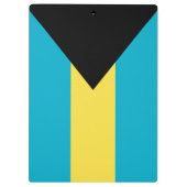 Bahamas-Flagge Klemmbrett (Rückseite)