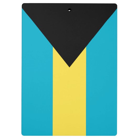 Bahamas-Flagge Klemmbrett (Rückseite)