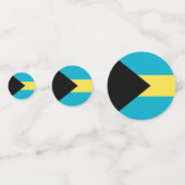 Bahamas-Flagge Konfetti (Vorderseiten)