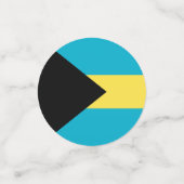 Bahamas-Flagge Konfetti (Klein Vorderseite)