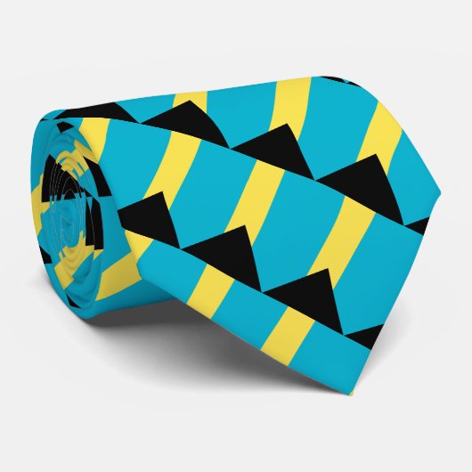 Bahamas-Flagge Krawatte (Gerollt)