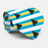 Bahamas-Flagge Krawatte (Gerollt)