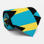 Bahamas-Flagge Krawatte (Gerollt)
